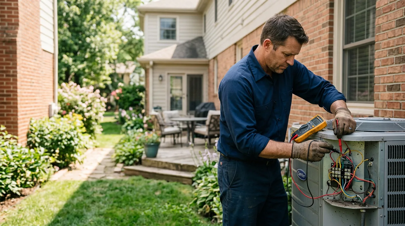 HVAC technician working near Prosperity, WV
